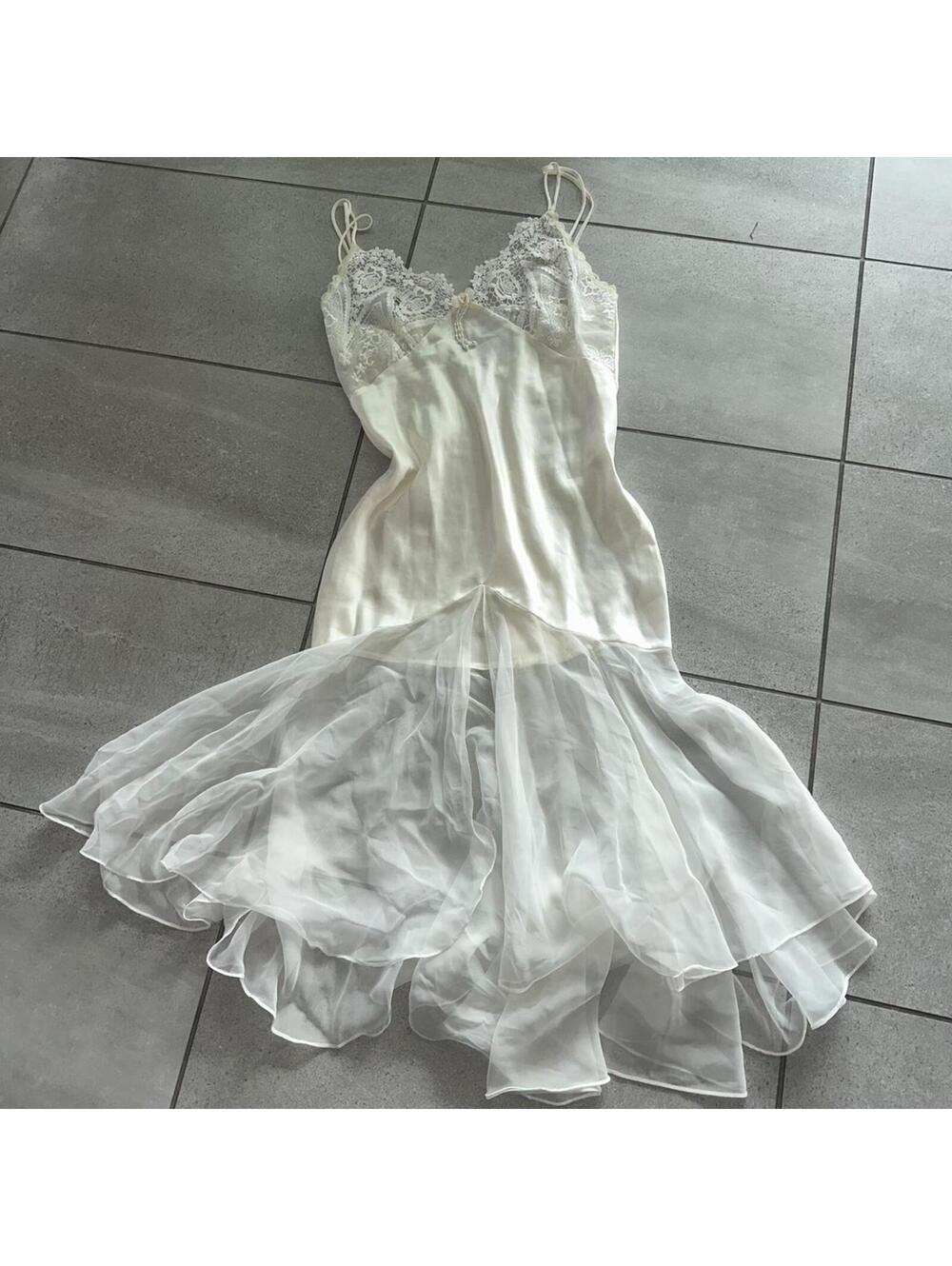 Victoria's Secret white lace slip dress Size S